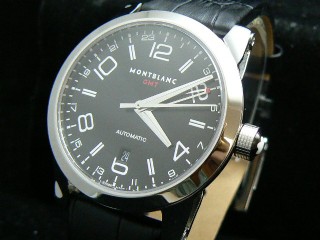 montblanc timewalker gmt mens watch black 36064
