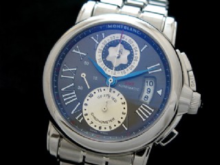 montblanc star chronograph automatic gmt mens watch