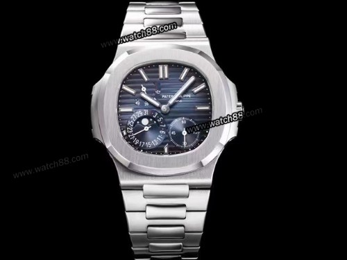3K Factory Patek Philippe Nautilus Moon Phase Date 5712 Automatic Mens Watch,PP-03098
