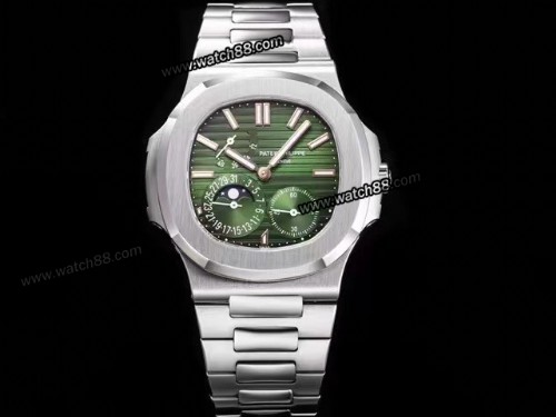 3K Factory Patek Philippe Nautilus Moon Phase Date 5712 Automatic Mens Watch,PP-03099