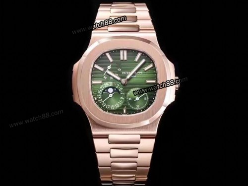 3K Factory Patek Philippe Nautilus Moon Phase Date 5712 Automatic Mens Watch,PP-03101