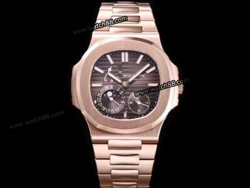 3K Factory Patek Philippe Nautilus Moon Phase Date 5712 Automatic Mens Watch,PP-03102