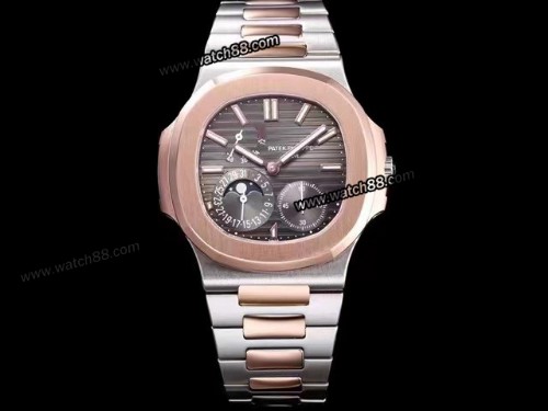 3K Factory Patek Philippe Nautilus Moon Phase Date 5712 Automatic Mens Watch,PP-03103