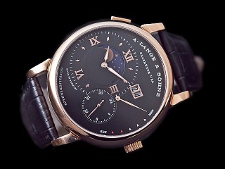 a.lange & sohne grand lange 1 moon phase automatic man watch