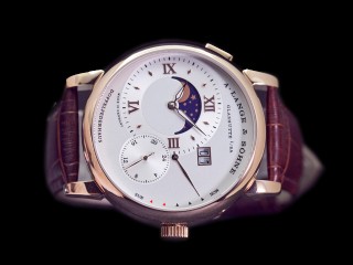 a.lange & sohne grand lange 1 moon phase automatic man watch
