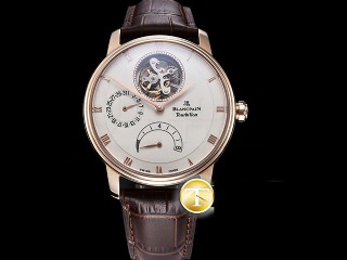 jb factory blancpain villeret tourbillon 8 jours edition with real power reserve mens watch