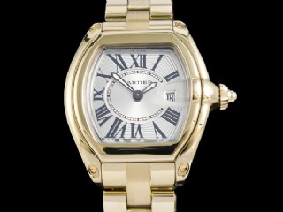 cartier roadster ladies solid 18k gold watch-w62018v1 