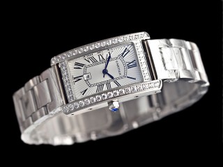 cartier tank  americaine quartz lady watch