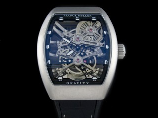 franck muller gravity tourbillon skeleton automatic mens watch