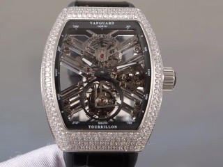 franck muller vanguard tourbillon skeleton mens watch