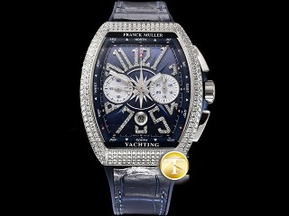 franck muller 44mm vanguard chronograph automatic mens watch