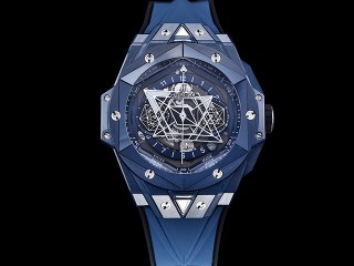 hublot big bang sang bleu ii 7750 chronograph mens watch