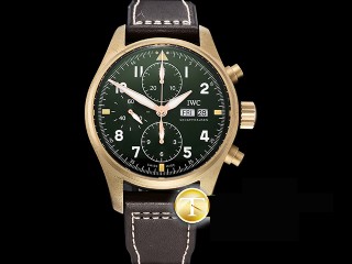iwc pilot chrono spitfire bronze iw387902 automatic mens watch