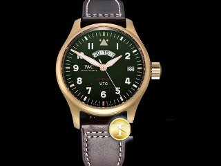 zf factory iwc pilot utc spitfire mj271 bronze automatic mens watch