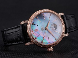 iwc portofino moon phase iw459003 lady quartz watch