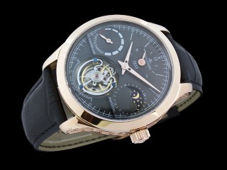 jaeger lecoultre master grande tradition tourbillon power reserve moonphase hand wound men watch