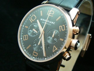 swiss montblanc timewalker 101565 automatic chronograph mens watch