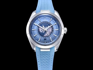 omega aqua terra gmt worldtimer 43mm watch
