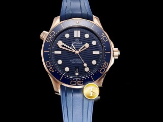 omega seamaster 300m diver blue 300m co-axial automatic mens watch
