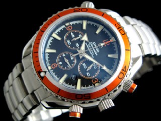 omega seamaster planet ocean chronograph mens xl watch 2218.50.00 