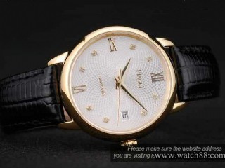 piaget 2824 automatic gold case mens watch