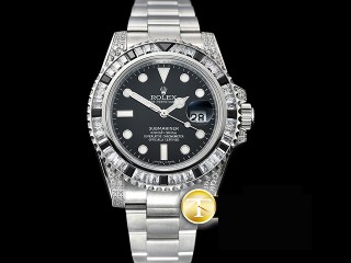 rolex submariner 16619 automatic diamonds mens watch