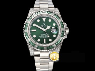 rolex submariner 16619 automatic diamonds mens watch