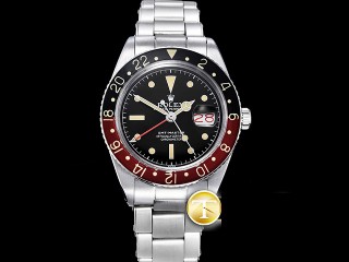 rolex vintage gmt 6542 no crown guard automatic men watch