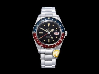 rolex vintage gmt 6542 no crown guard automatic men watch