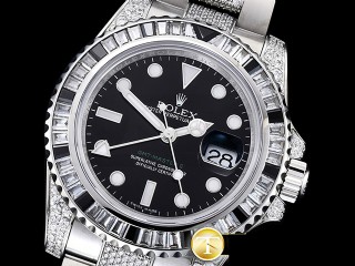 vr factory rolex gmt master ii 3186 hour hand adjustable 904l automatic men watch