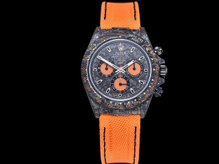 rolex daytona diw all carbon orange edition chronograph mens watch