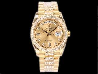 rolex day-date 36mm diamond 3255 automatic man watch