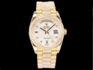 rolex day-date 36mm diamond 3255 automatic man watch