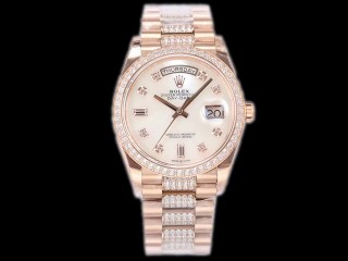 rolex day-date 36mm diamond 3255 automatic man watch