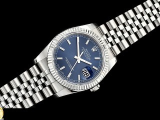 rolex datejust 36mm in 904l steel automatic mens watch 