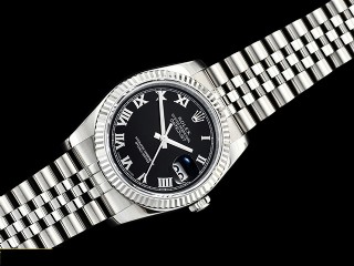 rolex datejust 36mm in 904l steel automatic mens watch 