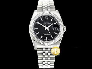 rolex datejust 36mm in 904l steel automatic mens watch 