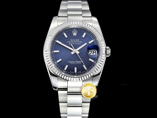 rolex datejust 36mm in 904l steel automatic mens watch 