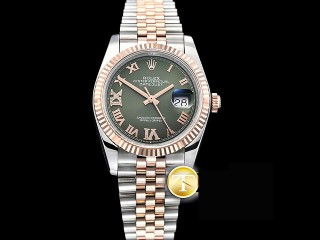 rolex datejust 36mm jub flt 904l automatic mens watch 