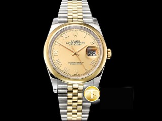 rolex datejust 36mm jub flt 904l automatic mens watch 