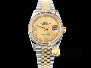 rolex datejust 36mm jub flt 904l automatic mens watch 