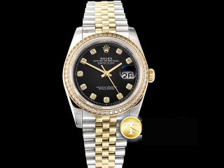 rolex datejust 36mm jub flt 904l automatic mens watch 