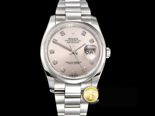 rolex datejust 36mm in 904l steel automatic mens watch 