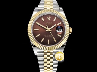 gmf factory rolex datejust 41mm 18k two tone wrapped version 3235 automatic mens watch 