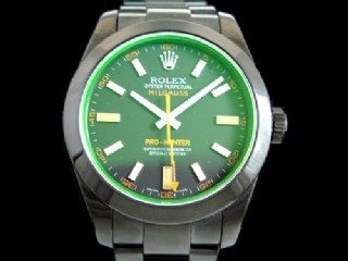 rolex milgauss anniversary edition automatic mens watch black dial