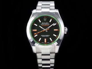 aaa noob factory rolex milgauss anniversary edition 116400gv 904l mens watch