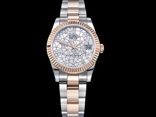 rolex datejust midsize 31mm flowery dial automatic lady watch