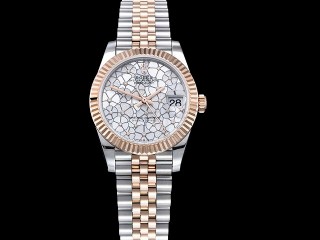 rolex datejust midsize 31mm flowery dial automatic lady watch