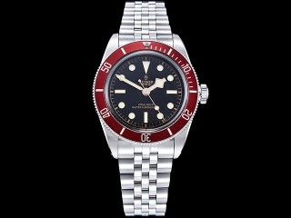 tudor black bay 41mm red bezel automatic mens watch