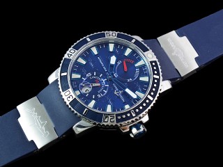 ulysse nardin maxi marine diver automatic mens watch blue